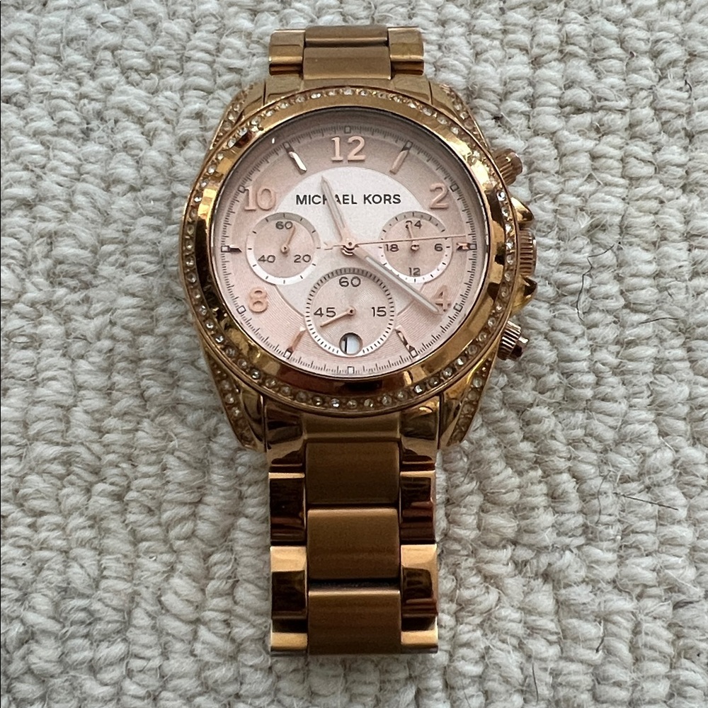 Michael Kors Rose Gold Chronograph Watch